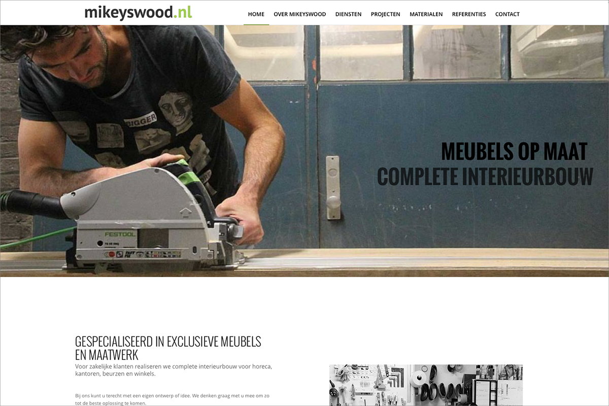 Mikeyswood • website door Studio Formgiving